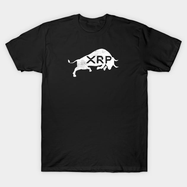 Ripple XRP Bullish Vintage T-Shirt by CryptoHunter